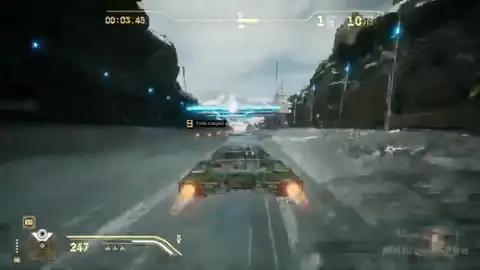 Ando Prime ice pack racing after the frozen-world briefing