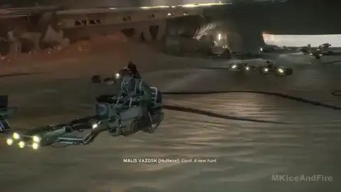 Jakku pack racing through the wreck-field after the graveyard briefing